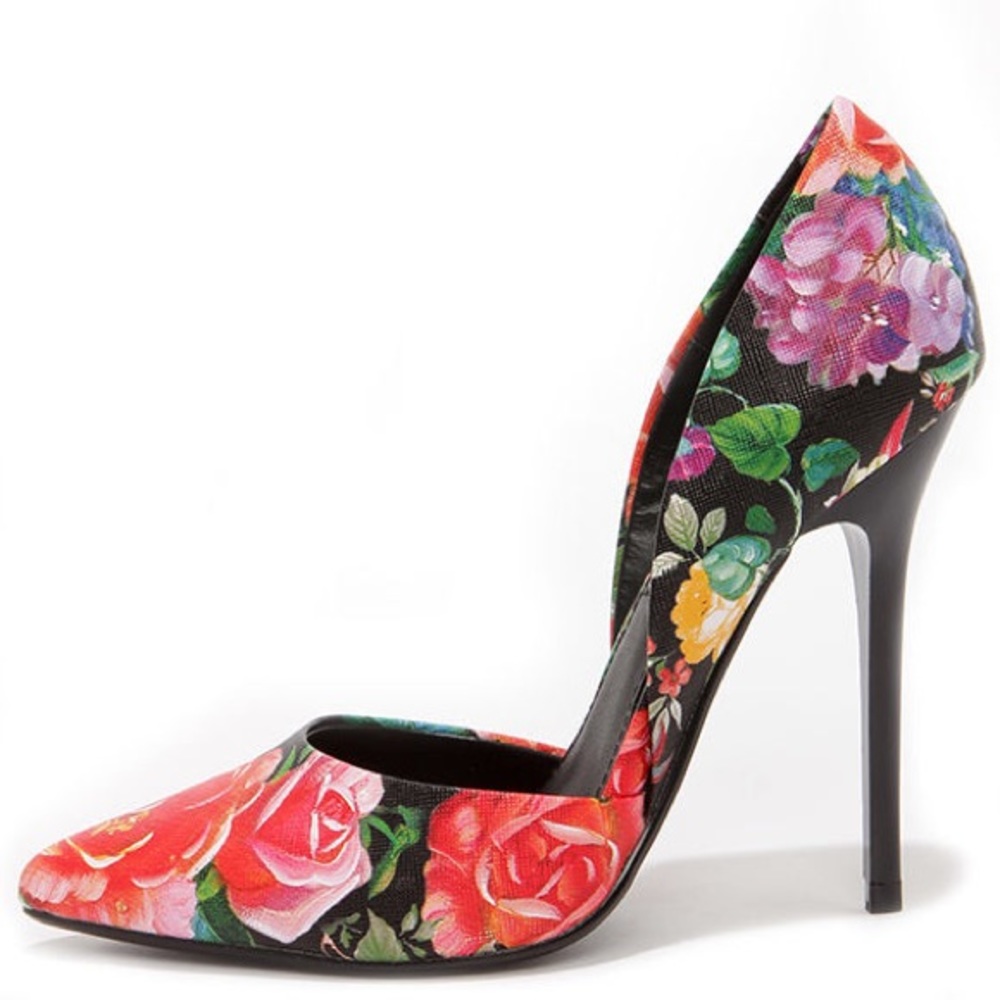**Steven Madden Floral Heels**